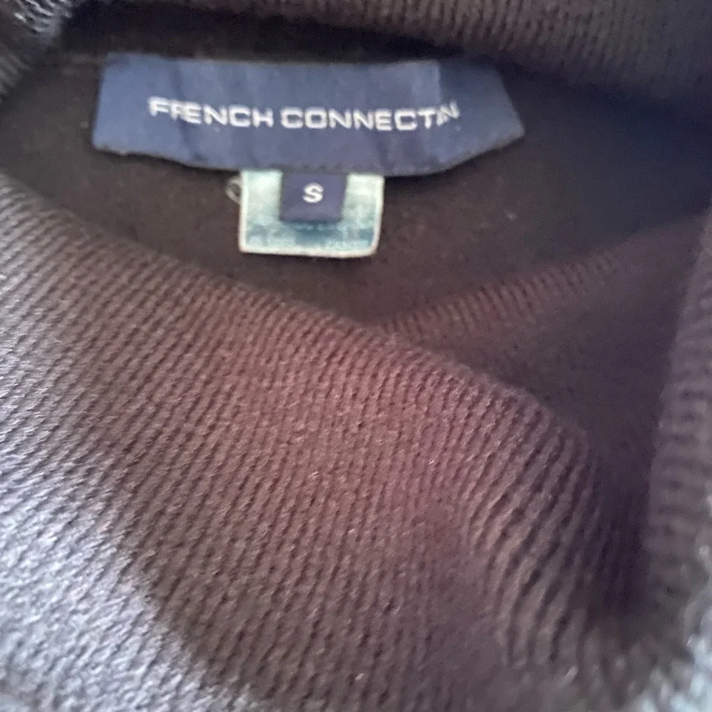 French Connection Black Sweater SOFT!!!! I THINK it’s cashmere but I’m not sure - Picture 2 of 2